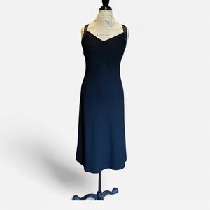 Evan Picone Little Black Sleeveless Dress Strappy Women’s 6 party holiday event
